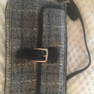 Coach wristlet wool flannel Rare
